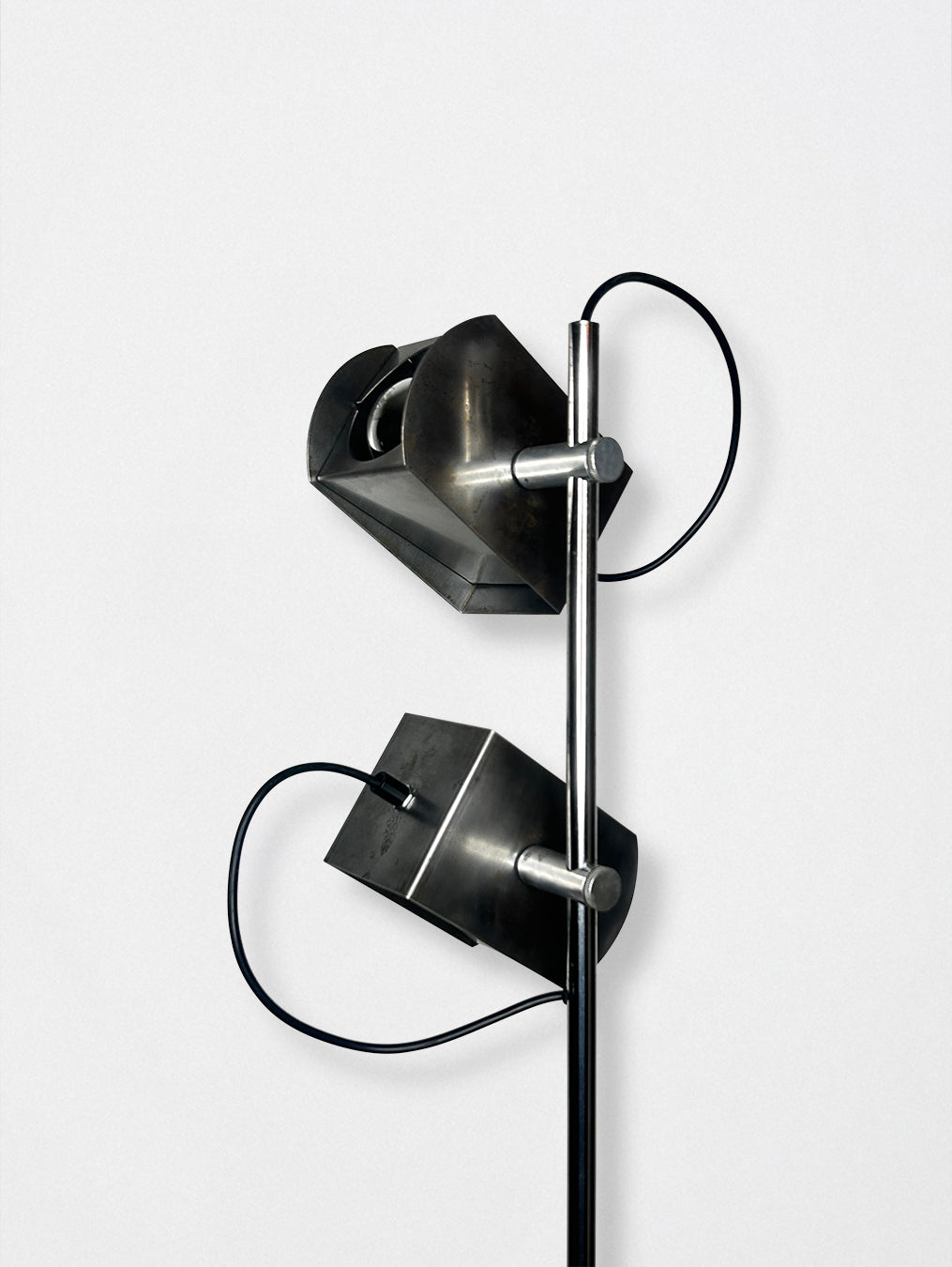 Lampadaire italien en chrome