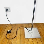 Lampadaire italien en chrome